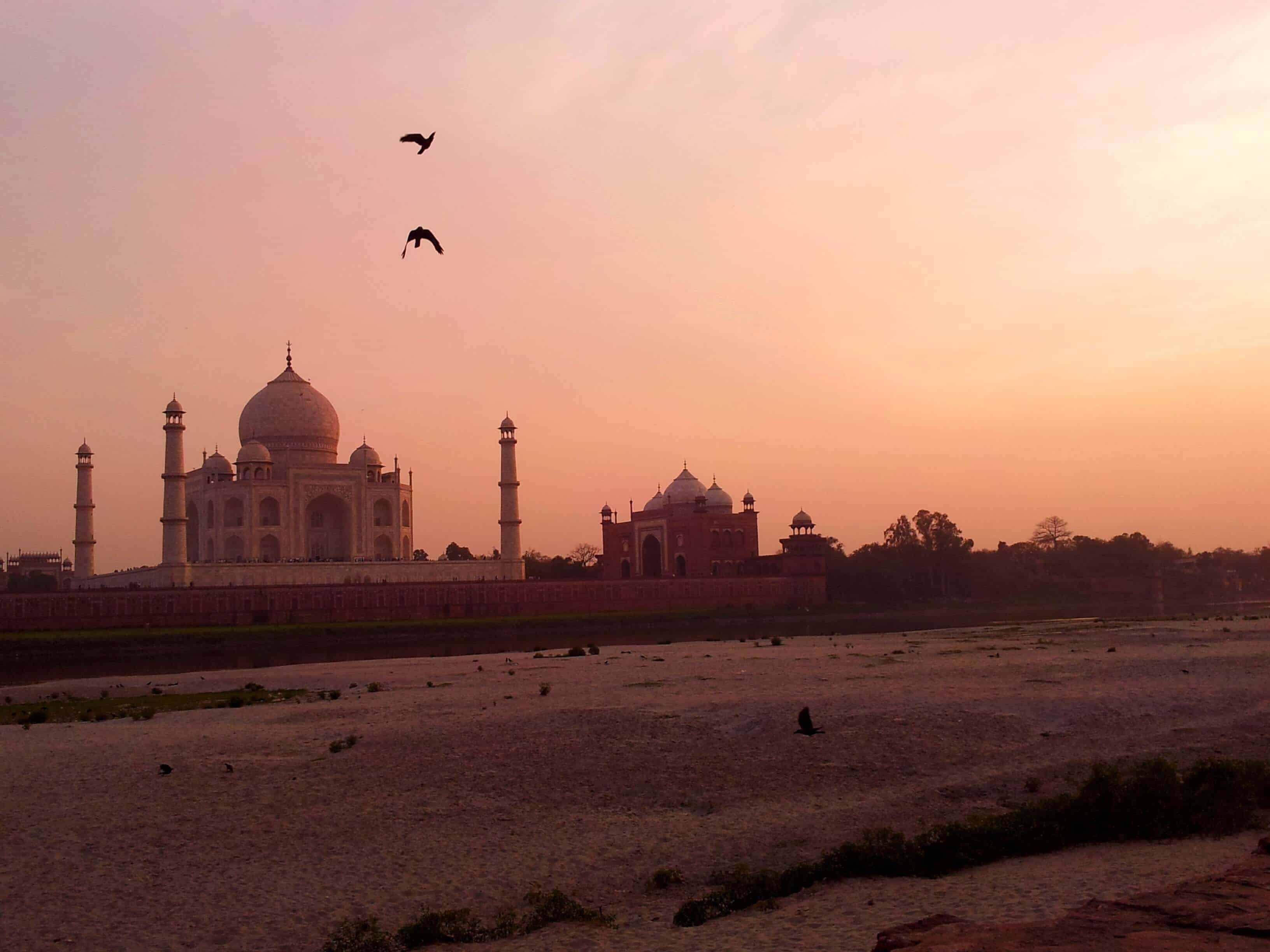 View of the Taj Mahal from Mehtab Bagh