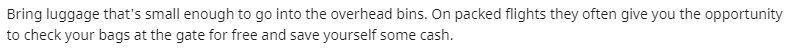 If you can, only bring the carry-on, it's easier!