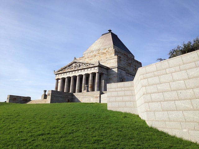 Shrine of Remembrance in Melbourne