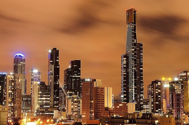 The tallest skyscraper is the Eureka Tower