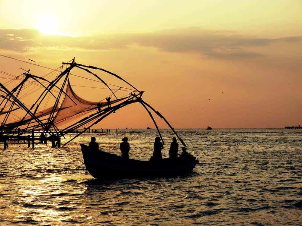 Fishing in Kochi in Kerala