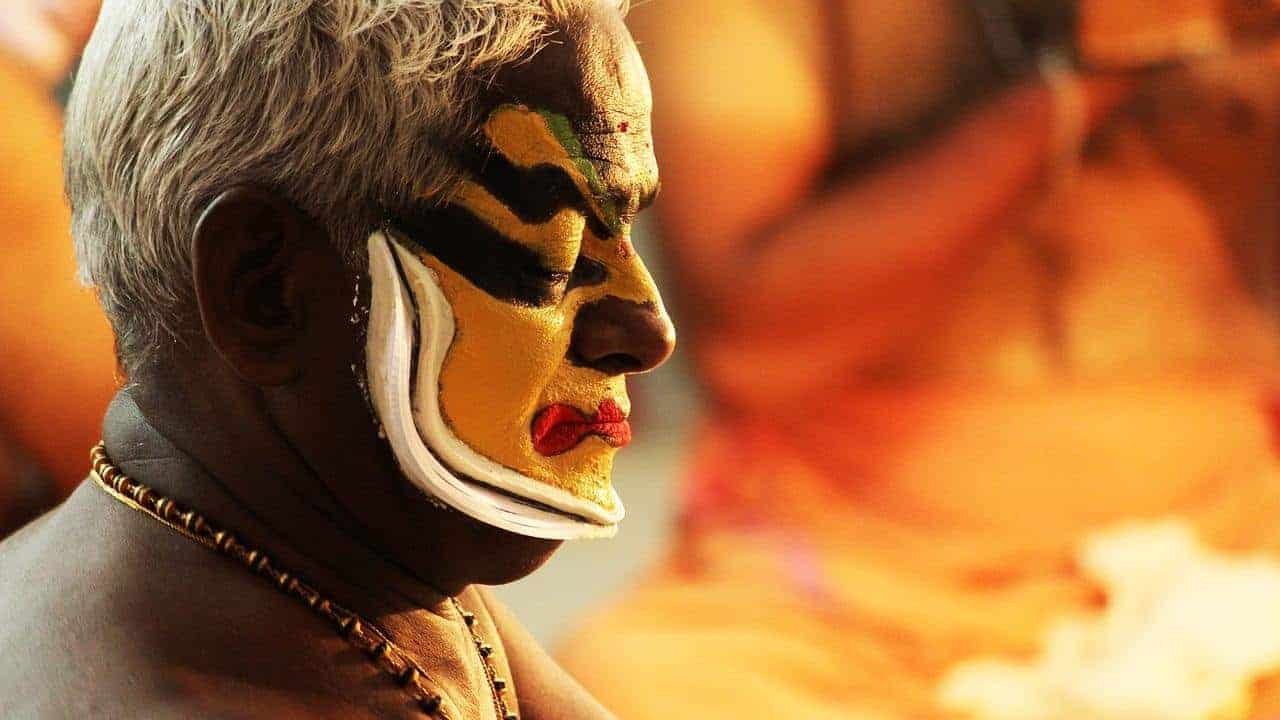 Traditional make up during the Onam festival - Kerala